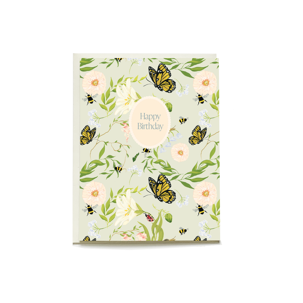 Pollinator Birthday Greeting Card