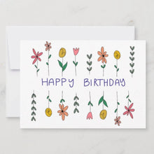 Load image into Gallery viewer, Happy Birthday Floral