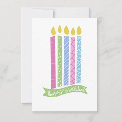 Happy Birthday Candles Card