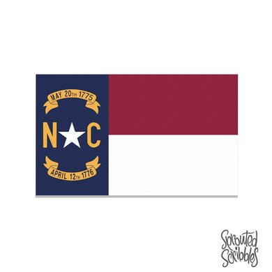 North Carolina Flag Sticker