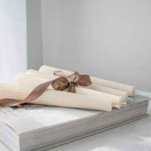 Load image into Gallery viewer, Ribbed Tower Taper Candles - Set of 2
