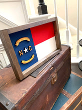 Load image into Gallery viewer, NC Wooden Framed Flag