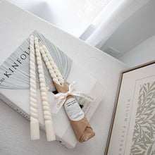 Load image into Gallery viewer, Swirl Taper Candles - Set of 2