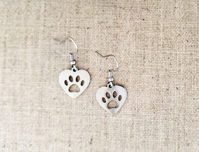 Paw Heart Earrings