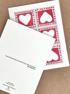 Heart TIles Card