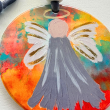 Load image into Gallery viewer, Painted Angel Ceramic Ornament