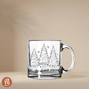 'Tis The Season Glass Mug