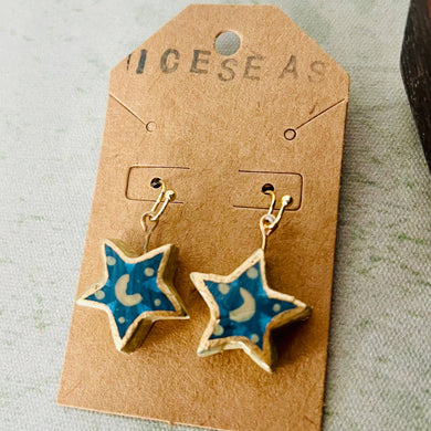 Star Clay Earrings