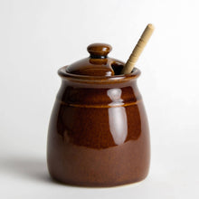 Load image into Gallery viewer, Ceramic Pinecone Honey Pot w Dipper