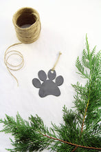 Load image into Gallery viewer, Metal Paw Print Ornament