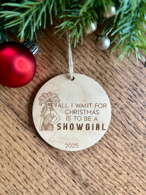 Showgirl Christmas Ornament