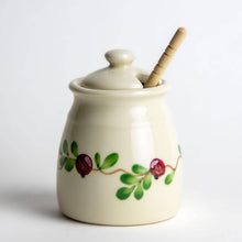 Load image into Gallery viewer, Ceramic Pinecone Honey Pot w Dipper