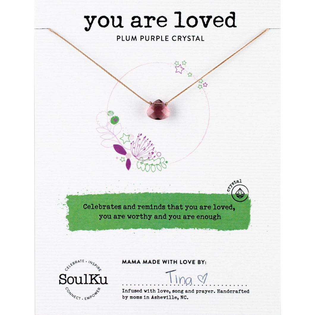 You are Loved Mantra Necklace