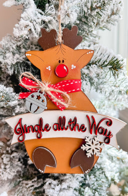 Reindeer Jingle All the Way Ornament