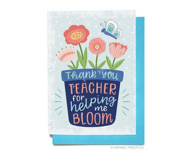 Teacher Card Thank You Card