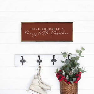 Merry Little Christmas Framed Sign