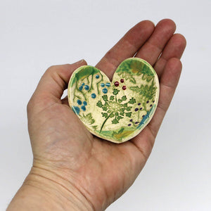 Ceramic Heart Trinket Dish