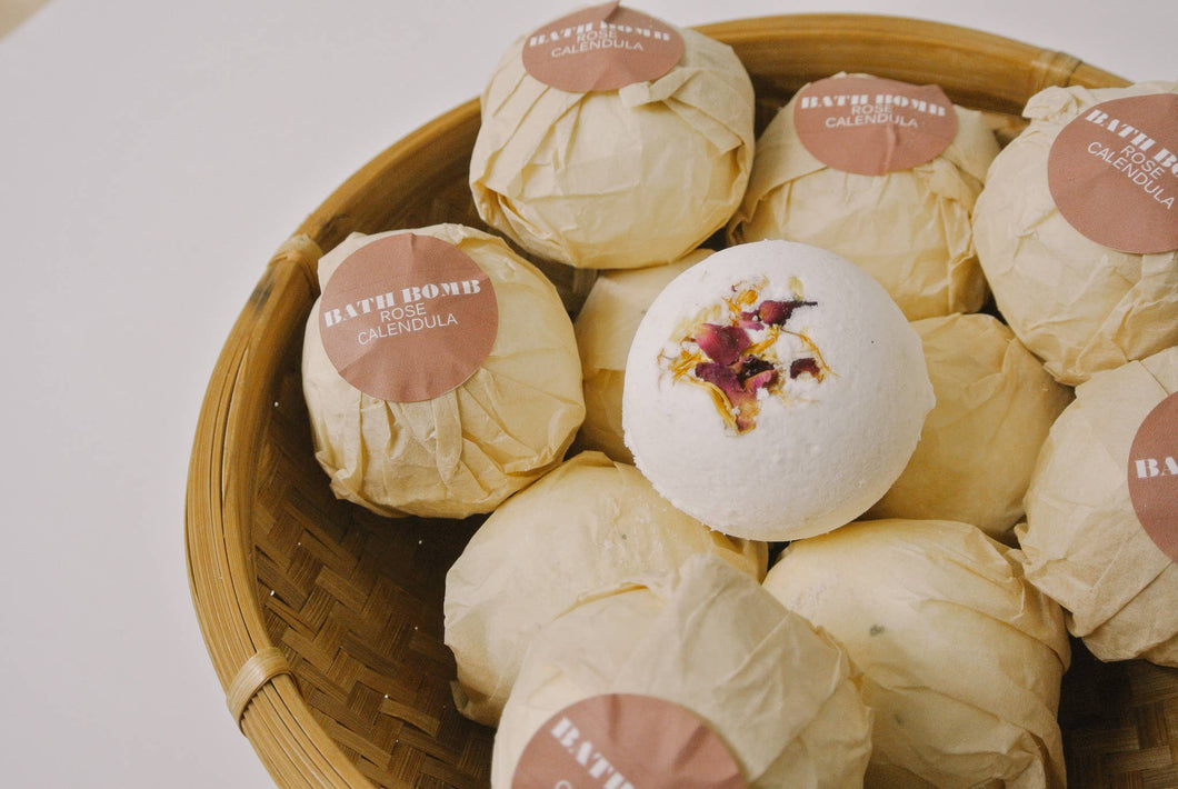 Rose + Calendula Bath Bomb