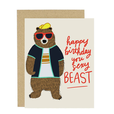 Sexy Beast Birthday Card