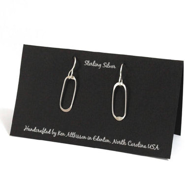 Sterling Silver Small Oval Earrings