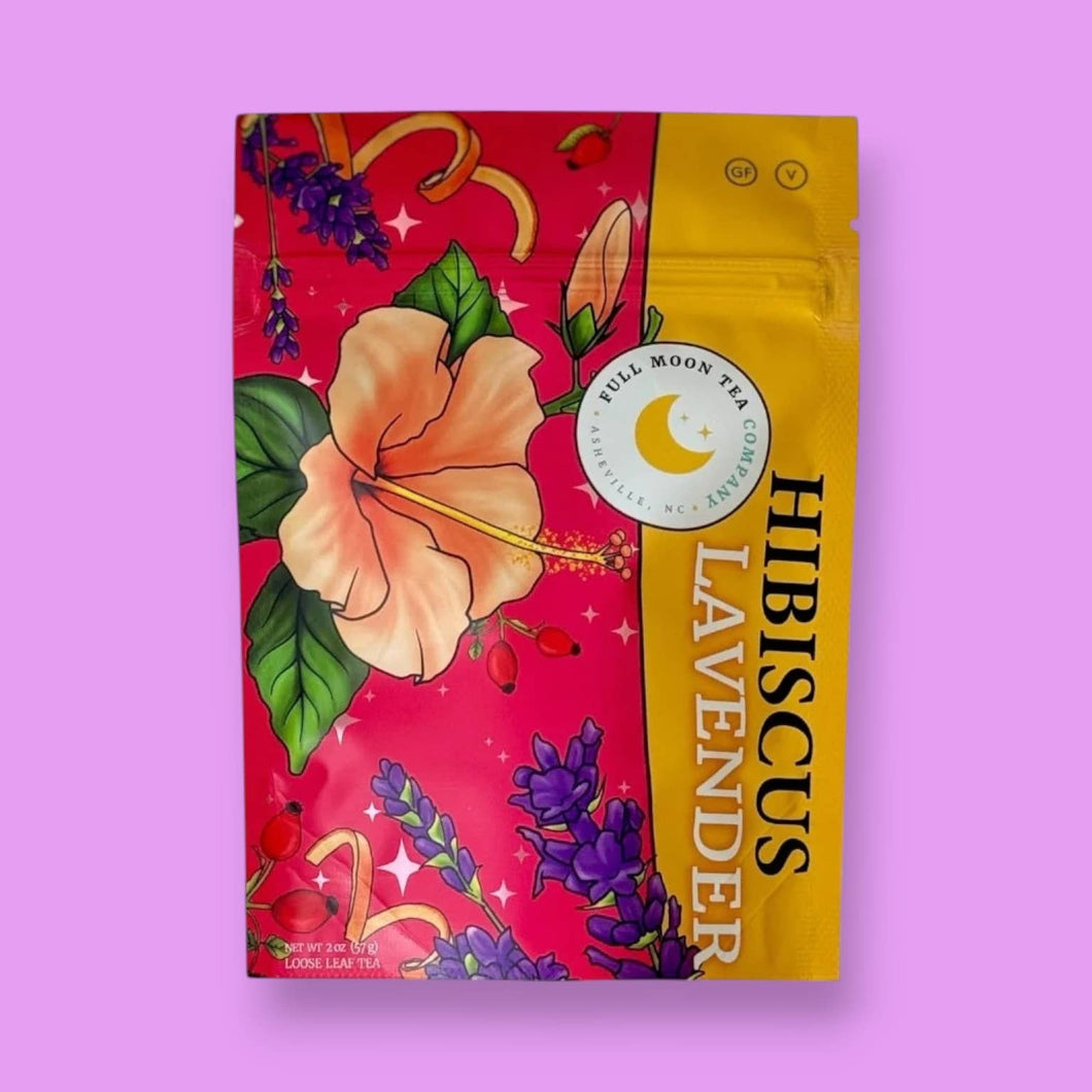 Hibiscus Lavender Loose Leaf Decaf Tea