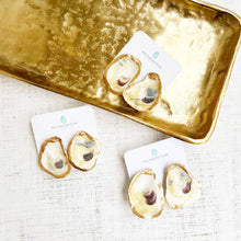 Load image into Gallery viewer, Petite Oyster Shell Stud Earrings