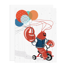 Load image into Gallery viewer, Lobster Balloons Birthay Card