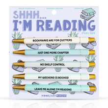 Load image into Gallery viewer, Shh, I'm Reading Pen Set