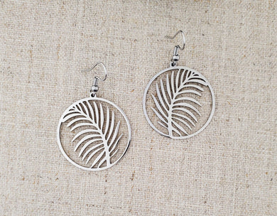 Palm Leaf Earrings