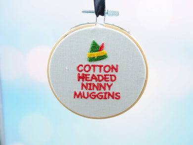 Ninny Muggins Hoop Ornament