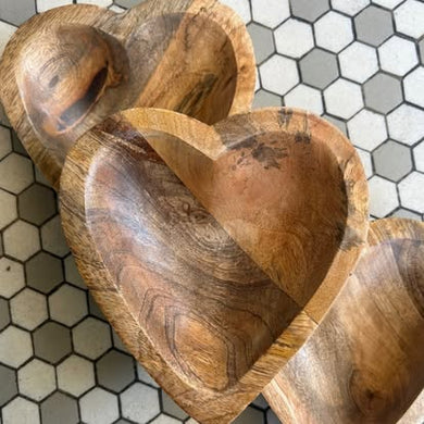 Wood Sweetheart Bowl