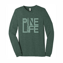 Load image into Gallery viewer, Long Sleeve Pine Life Tshirt Forest Green
