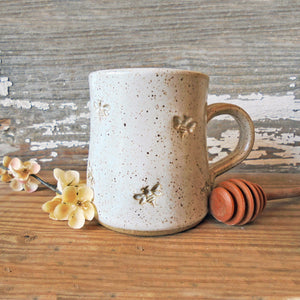 Mini Bees Pottery Mug