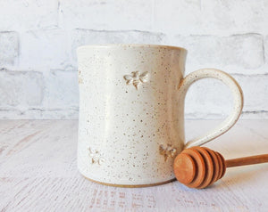 Mini Bees Pottery Mug