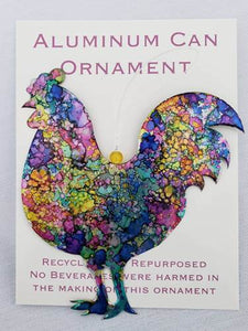 Rooster Can Ornament