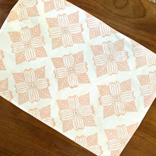 Load image into Gallery viewer, Block Printed Dogwood Tea Towel