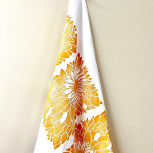 Load image into Gallery viewer, Sunflower Field Block Printed Tea Towel