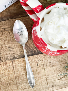 Hot Cocoa Time Stamped Spoon