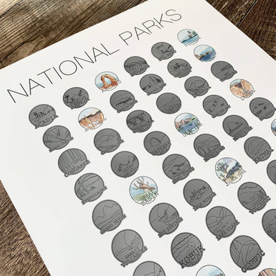 Scratch Off National Parks Bucket List