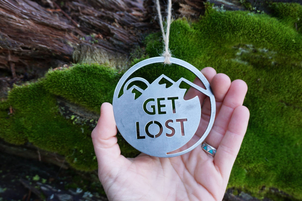 Get Lost Ornament - Recycled Steel