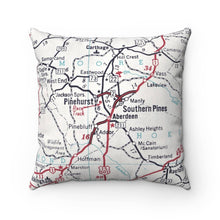 Load image into Gallery viewer, Moore County Map Pillow