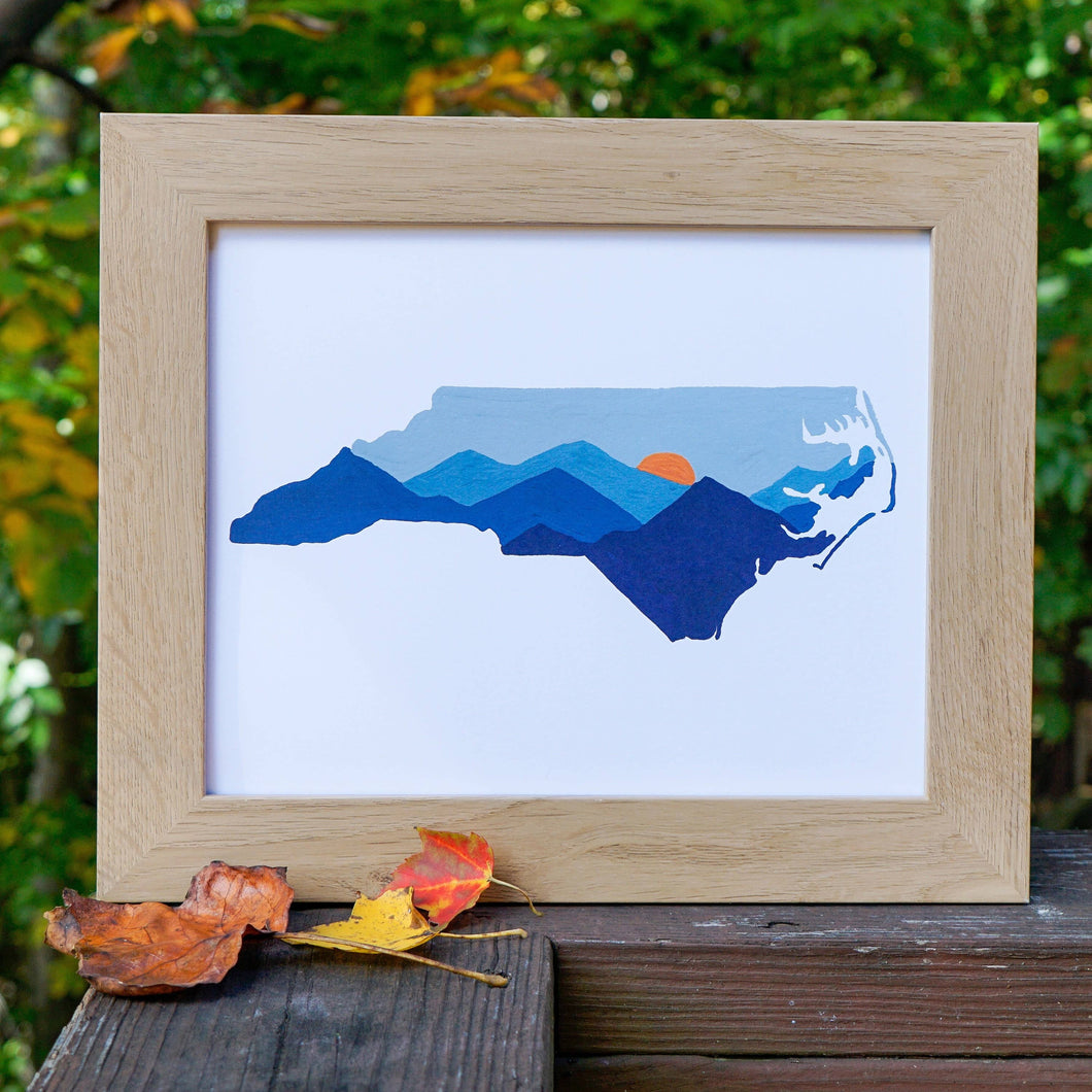 NC Mountains Art Print