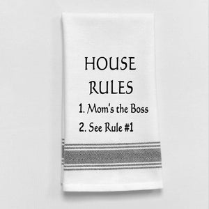 Mom's the Boss... Tea Towel