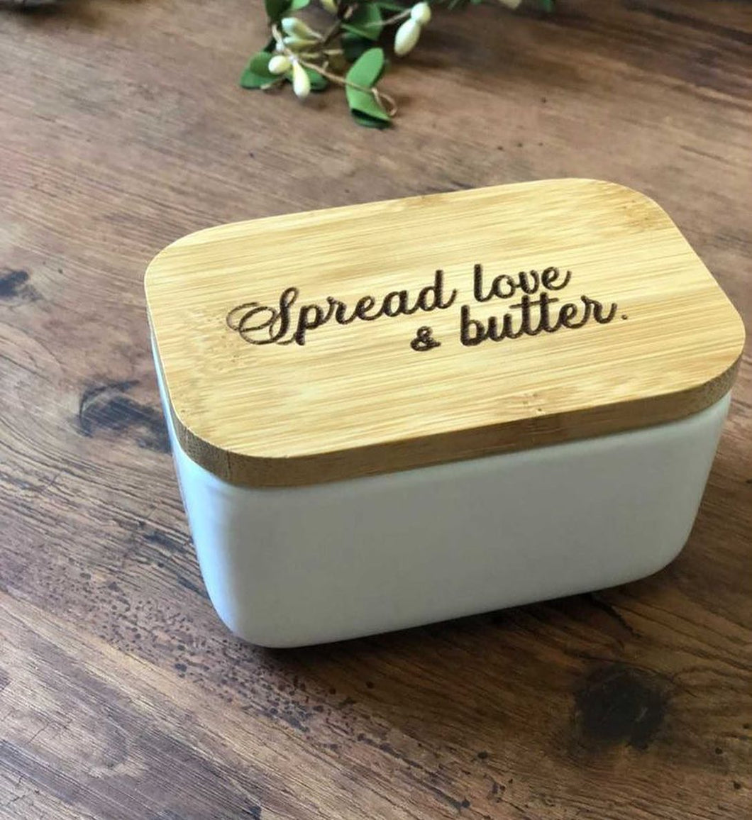 Spread Love + Butter Dish