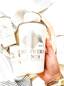 Southern Pines Engraved Pint Cup