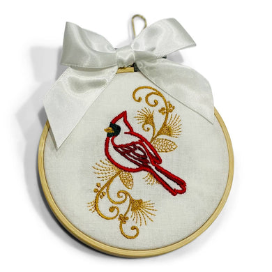 Cardinal Hoop Ornament