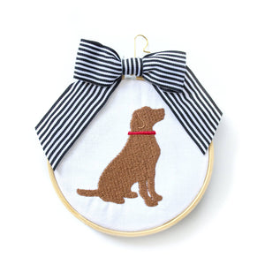 Dog Hoop Ornament