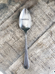 Coffee Vintage Stamped Spoon
