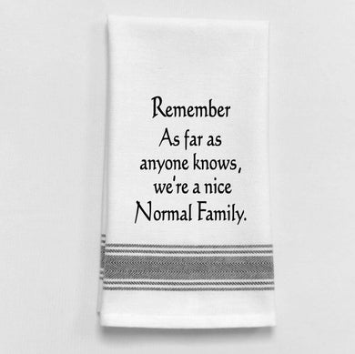 Normal Family Tea Towel