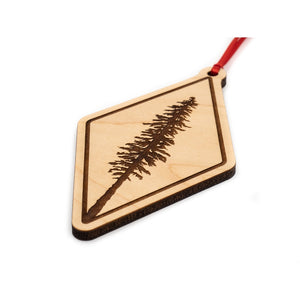 Pine Tree Wood Ornament